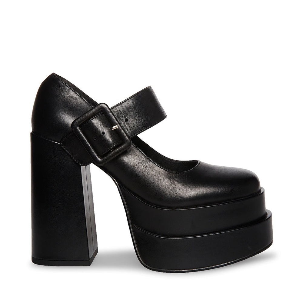 Steven Madden CARLY BLACK LEATHER Pumps